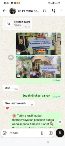 Testimonial Papan Bunga kampar