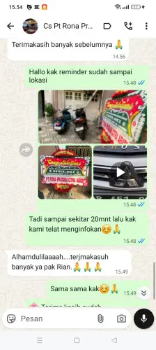 Testimonial Papan Bunga kampar